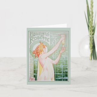 Cartes Pour Fêtes Annuelles Absinthe Robette (menthe)