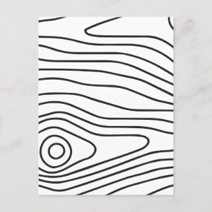 Cartes Pour Fêtes Annuelles Abstrait noir et blanc minimal