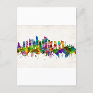 Cartes Pour Fêtes Annuelles Abu Dhabi UAE Skyline