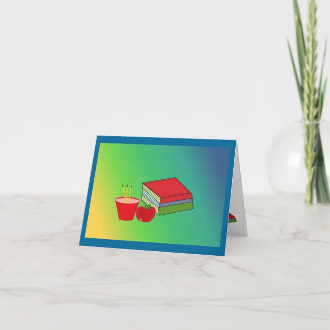 Cartes Pour Fêtes Annuelles Accessoires de bureau pour enseignants (Devant)