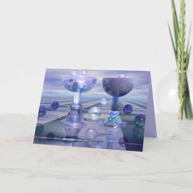 Cartes Pour Fêtes Annuelles Acclamations avec des bulles (Devant)