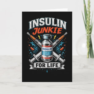Cartes Pour Fêtes Annuelles Accro à l'insuline pour la vie