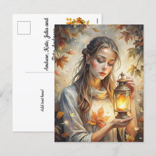 Cartes Pour Fêtes Annuelles Accueil Fée de jardin Automne
