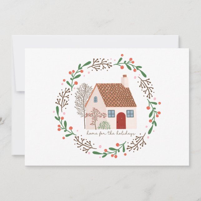 Cartes Pour Fêtes Annuelles Accueil pour les fêtes Noël (Devant)