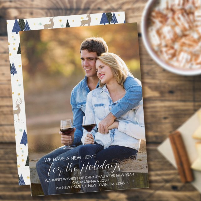 Cartes Pour Fêtes Annuelles Accueil pour les vacances Photo complète Nouvelle  (Créateur téléchargé)
