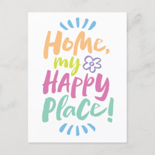 Cartes Pour Fêtes Annuelles ACCUEILLE mon Happy Place ! Abri en place - Corps 