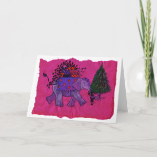 Cartes Pour Fêtes Annuelles Achats de Noël (rose)