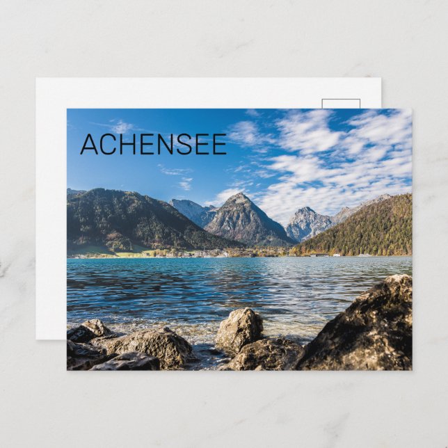Cartes Pour Fêtes Annuelles Achensee Tirol Retro Autriche Vacances Souvenir (Devant / Derrière)
