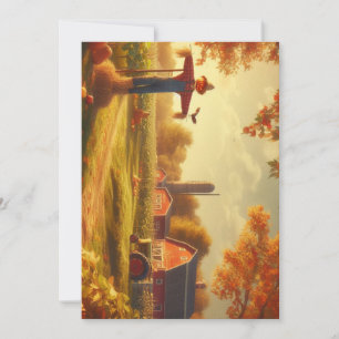 Cartes Pour Fêtes Annuelles Action de grâce/Automne/Automne à la ferme