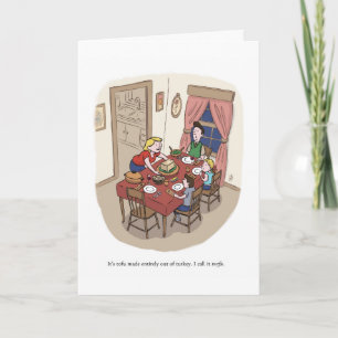 Cartes Pour Fêtes Annuelles Action de grâces anti-Tofurkey