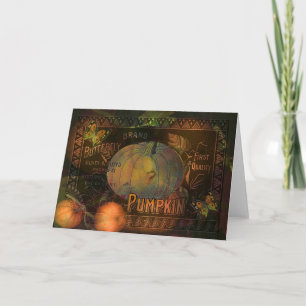 Cartes Pour Fêtes Annuelles Action de grâces Citrouilles