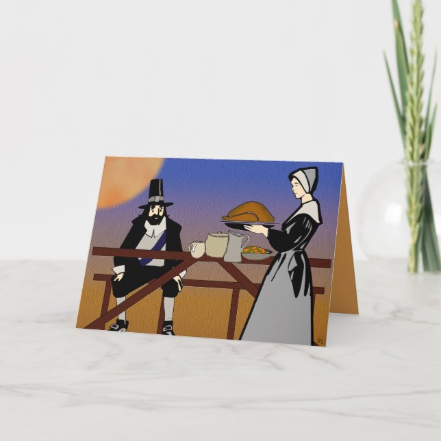 Cartes Pour Fêtes Annuelles Action de grâces traditionnelle (Devant)