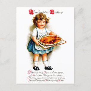 Cartes Pour Fêtes Annuelles Action de grâces vintage