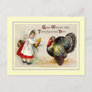 Cartes Pour Fêtes Annuelles Action de grâces vintage
