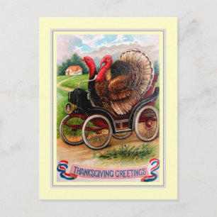 Cartes Pour Fêtes Annuelles Action de grâces vintage