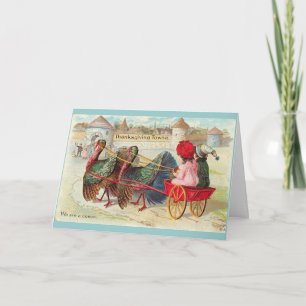 Cartes Pour Fêtes Annuelles Action de grâces vintage
