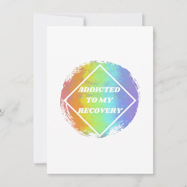 Cartes Pour Fêtes Annuelles Addicé À Mon Redressement - NA (Devant)