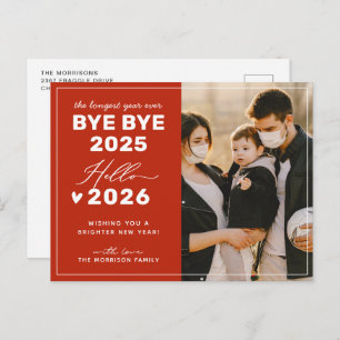 Cartes Pour Fêtes Annuelles Adieu 2024 Bonjour 2025 Bonne année photo