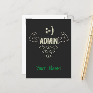 Cartes Pour Fêtes Annuelles Administrateur Administrateur IT Sysadmin Informat