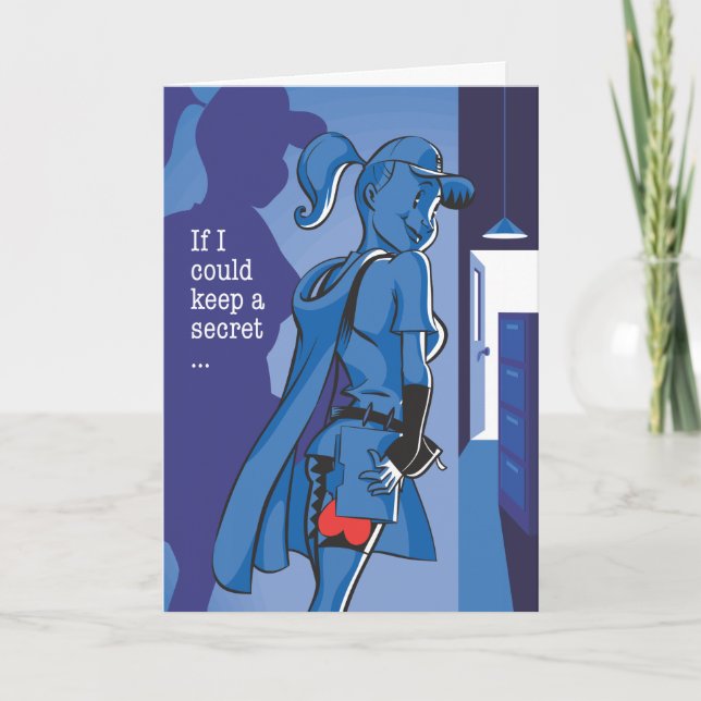 Cartes Pour Fêtes Annuelles Admirer secret (Devant)