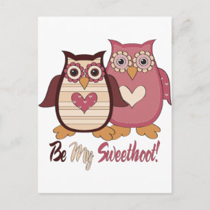 Cartes Pour Fêtes Annuelles Adorable Chouettes de Saint-Valentin rétro Tee - s