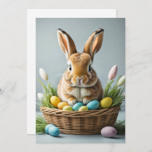 Cartes Pour Fêtes Annuelles Adorable Festif Petit Lapin De Pâques
