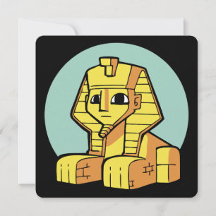 Cartes Pour Fêtes Annuelles Adorable Grand Sphinx d'Égypte