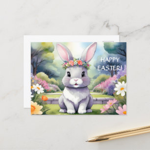Cartes Pour Fêtes Annuelles adorable petit lapin, Pâques