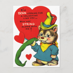 Cartes Pour Fêtes Annuelles Adorable String Bean Valentine