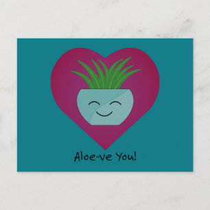 Cartes Pour Fêtes Annuelles Adorablement drôle Aloeve You  Aloès