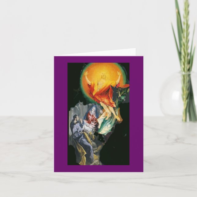 Cartes Pour Fêtes Annuelles Adoration au collage de résurrection (Devant)