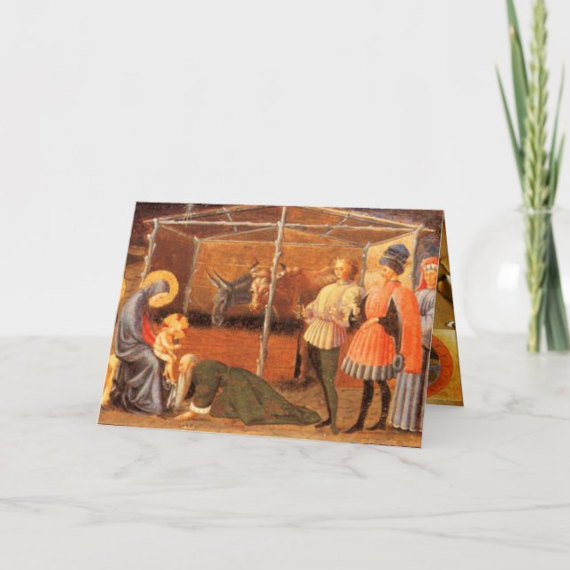 CARTES POUR FÊTES ANNUELLES ADORATION DE LA MAGI (Devant)