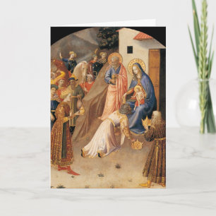 Cartes Pour Fêtes Annuelles Adoration de la Magi Christmas Card