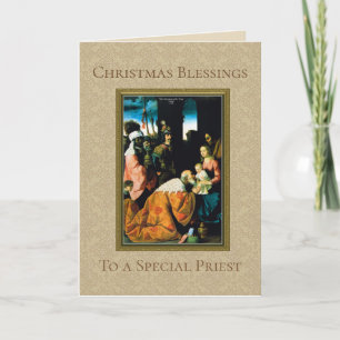 Cartes Pour Fêtes Annuelles Adoration de l'Épiphanie de Noël des Mages