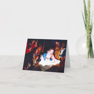 Cartes Pour Fêtes Annuelles Adoration des bergers