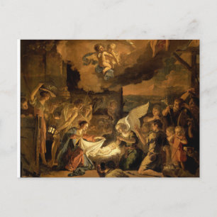 Cartes Pour Fêtes Annuelles Adoration des bergers beaux-arts Noël
