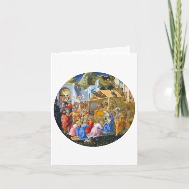 CARTES POUR FÊTES ANNUELLES ADORATION DES MAGI (Devant)