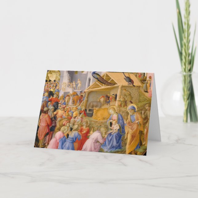 Cartes Pour Fêtes Annuelles Adoration des Magi (Devant)