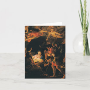 Cartes Pour Fêtes Annuelles Adoration of shepherds w angels
