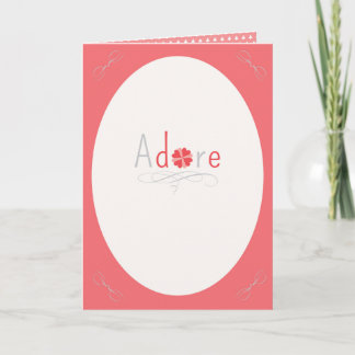 Cartes Pour Fêtes Annuelles Adorez-Vous