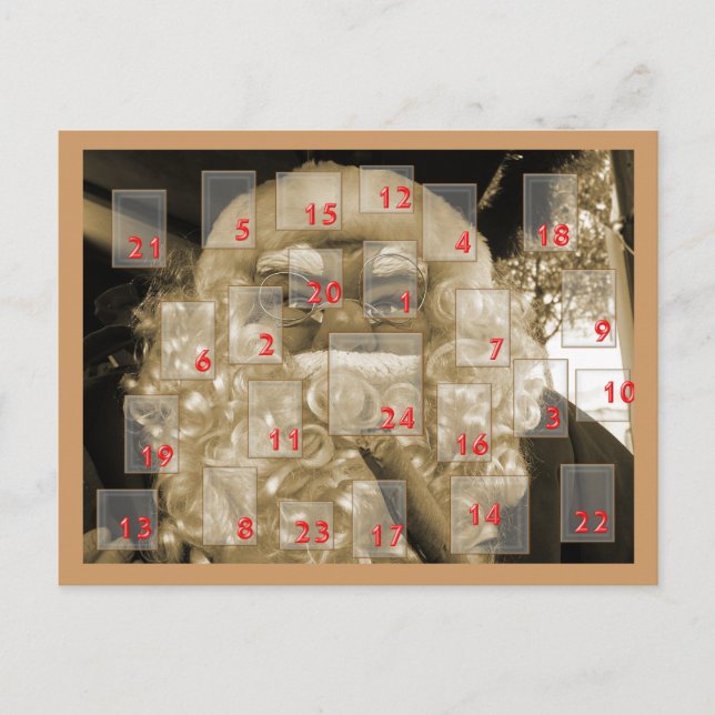 Cartes Pour Fêtes Annuelles adventskaln (Devant)