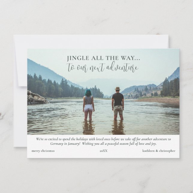 Cartes Pour Fêtes Annuelles Adventure Travel Photos Collage Noël (Devant)