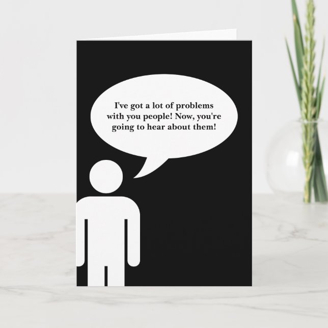 Cartes Pour Fêtes Annuelles aération des réclamations FESTIVUS HEUREUX (Devant)