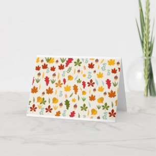 Cartes Pour Fêtes Annuelles Affaire Autumn leaves Seasonal decoritive thankgiv