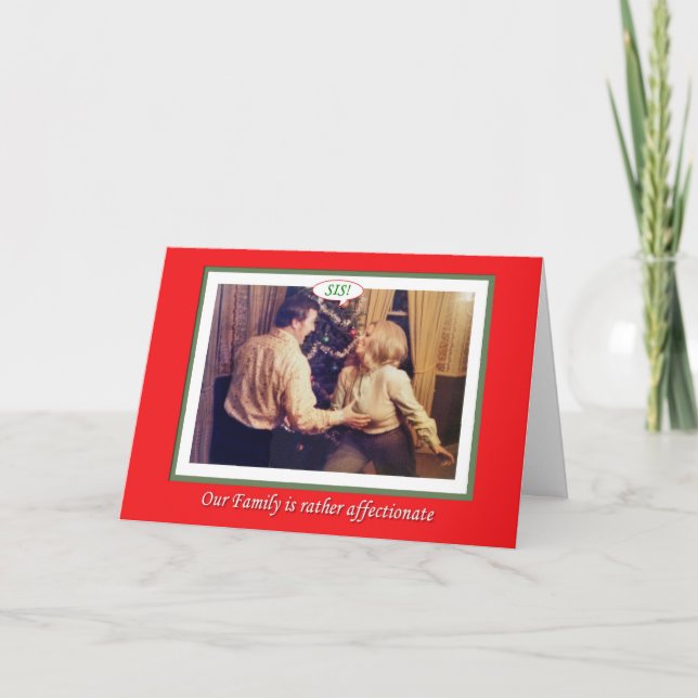 Cartes Pour Fêtes Annuelles Affection de la famille de Noël (Devant)