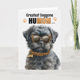 Cartes Pour Fêtes Annuelles Affenpinscher Dog Best HuMOM Jour des Mères