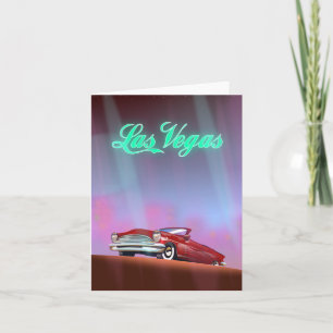 Cartes Pour Fêtes Annuelles affiche de voyage à Las Vegas