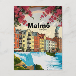 Cartes Pour Fêtes Annuelles Affiche de voyage à Malmö en Suède