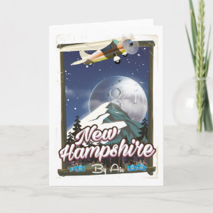 Cartes Pour Fêtes Annuelles Affiche de voyage au New Hampshire, Mont Washingto