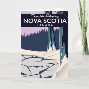 Cartes Pour Fêtes Annuelles Affiche de voyage de vacances en Nouvelle-Écosse, 